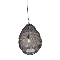 Oosterse hanglamp zwart 45 cm - Nidum L