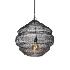 Oosterse hanglamp zwart 45 cm x 40 cm - Vadi