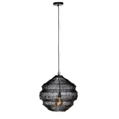 Oosterse hanglamp zwart 45 cm x 40 cm - Vadi
