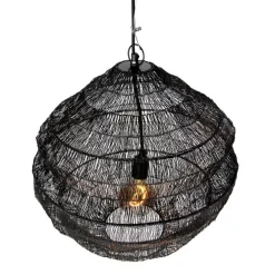 Oosterse hanglamp zwart 45 cm x 40 cm - Vadi
