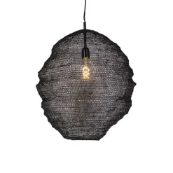 Oosterse hanglamp zwart - Nidum Gran