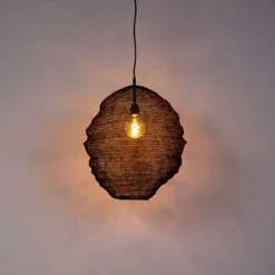 Oosterse hanglamp zwart - Nidum Gran