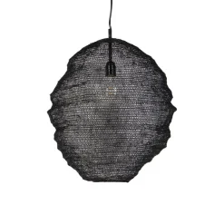 Oosterse hanglamp zwart - Nidum Gran
