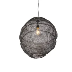 Oosterse hanglamp zwart - Nidum Gran