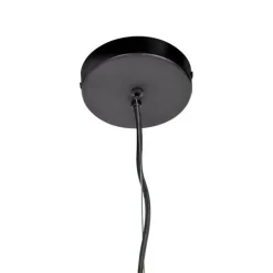 Oosterse hanglamp zwart - Nidum Rombo