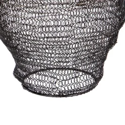 Oosterse hanglamp zwart - Nidum Rombo