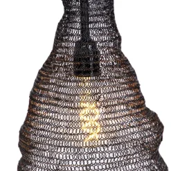 Oosterse hanglamp zwart - Nidum Rombo