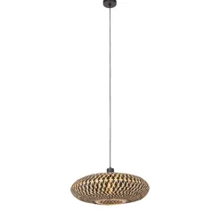 Oosterse hanglamp zwart bamboe 50 cm - Ostrava