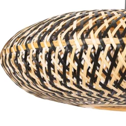 Oosterse hanglamp zwart bamboe 50 cm - Ostrava