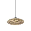 Oosterse hanglamp zwart bamboe 40 cm - Ostrava