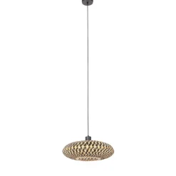 Oosterse hanglamp zwart bamboe 40 cm - Ostrava