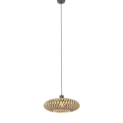 Oosterse hanglamp zwart bamboe 40 cm - Ostrava