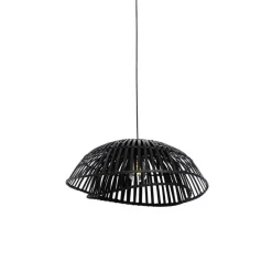 Oosterse hanglamp zwart bamboe 62 cm - Pua