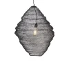 Oosterse hanglamp zwart 60cm - Nidum
