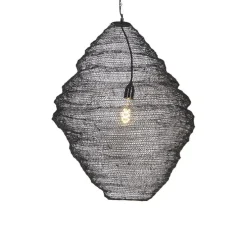 Oosterse hanglamp zwart 60cm - Nidum