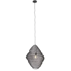 Oosterse hanglamp zwart 60cm - Nidum