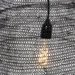 Oosterse hanglamp zwart 60cm - Nidum