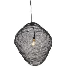 Oosterse hanglamp zwart 60cm - Nidum