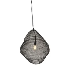 Oosterse hanglamp zwart 60cm - Nidum