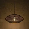 Oosterse hanglamp zwart met goud 60 cm - Radiance