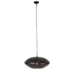 Oosterse hanglamp zwart met goud 60 cm - Radiance