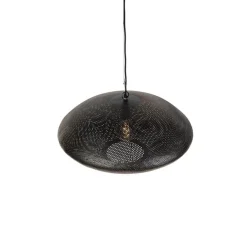 Oosterse hanglamp zwart met goud 60 cm - Radiance
