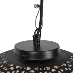 Oosterse hanglamp zwart met goud 45 cm - Radiante