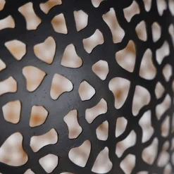 Oosterse hanglamp zwart met goud 45 cm - Radiante