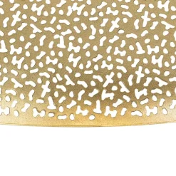 Oosterse hanglamp zwart met goud 60 cm - Japke