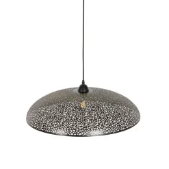 Oosterse hanglamp zwart met goud 60 cm - Japke