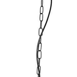 Oosterse hanglamp zwart met koper - Maru 5