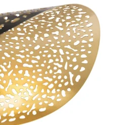 Oosterse hanglamp zwart met goud 35 cm - Japke