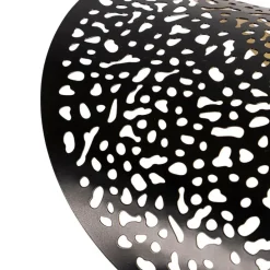 Oosterse hanglamp zwart met goud 35 cm - Japke