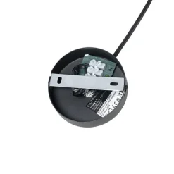 Oosterse hanglamp zwart met rotan 30 cm - Magna Rotan