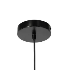 Oosterse hanglamp zwart stof 35 cm - Rob