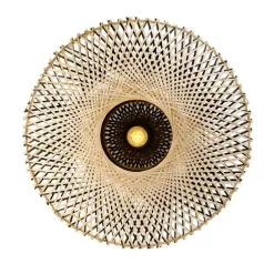 Oosterse plafondlamp bamboe 50 cm - Rina