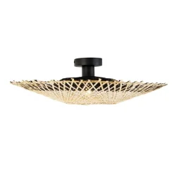 Oosterse plafondlamp bamboe 50 cm - Rina