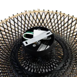 Oosterse plafondlamp bamboe 50 cm - Rina