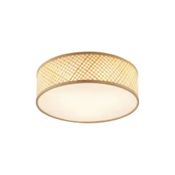 Oosterse plafondlamp bamboe naturel 40cm - Tremmo