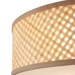 Oosterse plafondlamp bamboe naturel 40cm - Tremmo