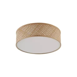 Oosterse plafondlamp bamboe naturel 40cm - Tremmo