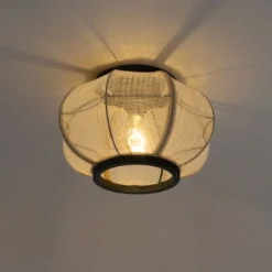 Oosterse plafondlamp bruin - Rob