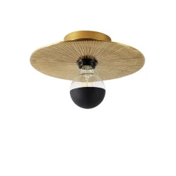 Oosterse plafondlamp goud rond - Konge