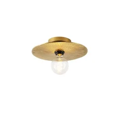 Oosterse plafondlamp goud rond - Konge