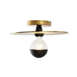 Oosterse plafondlamp goud rond - Konge