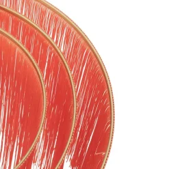 Oosterse plafondlamp goud roze kap met franjes - Franxa