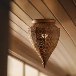 Oosterse plafondlamp goud 19 cm - Mowgli