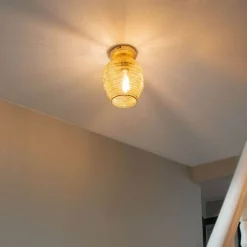 Oosterse plafondlamp goud - Nidum Bene