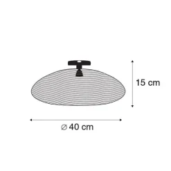 Oosterse plafondlamp goud 40 cm - Glan