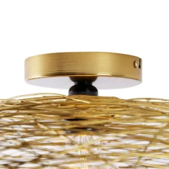 Oosterse plafondlamp goud 40 cm - Glan